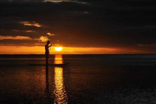 Sunset in Aitutaki